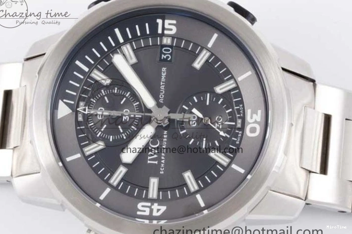 MIROTIME 0205 EasyCare Aquatimer Chrono SS V6SF 1:1 Best Edition Gray Dial on SS Bracelet A 7035
